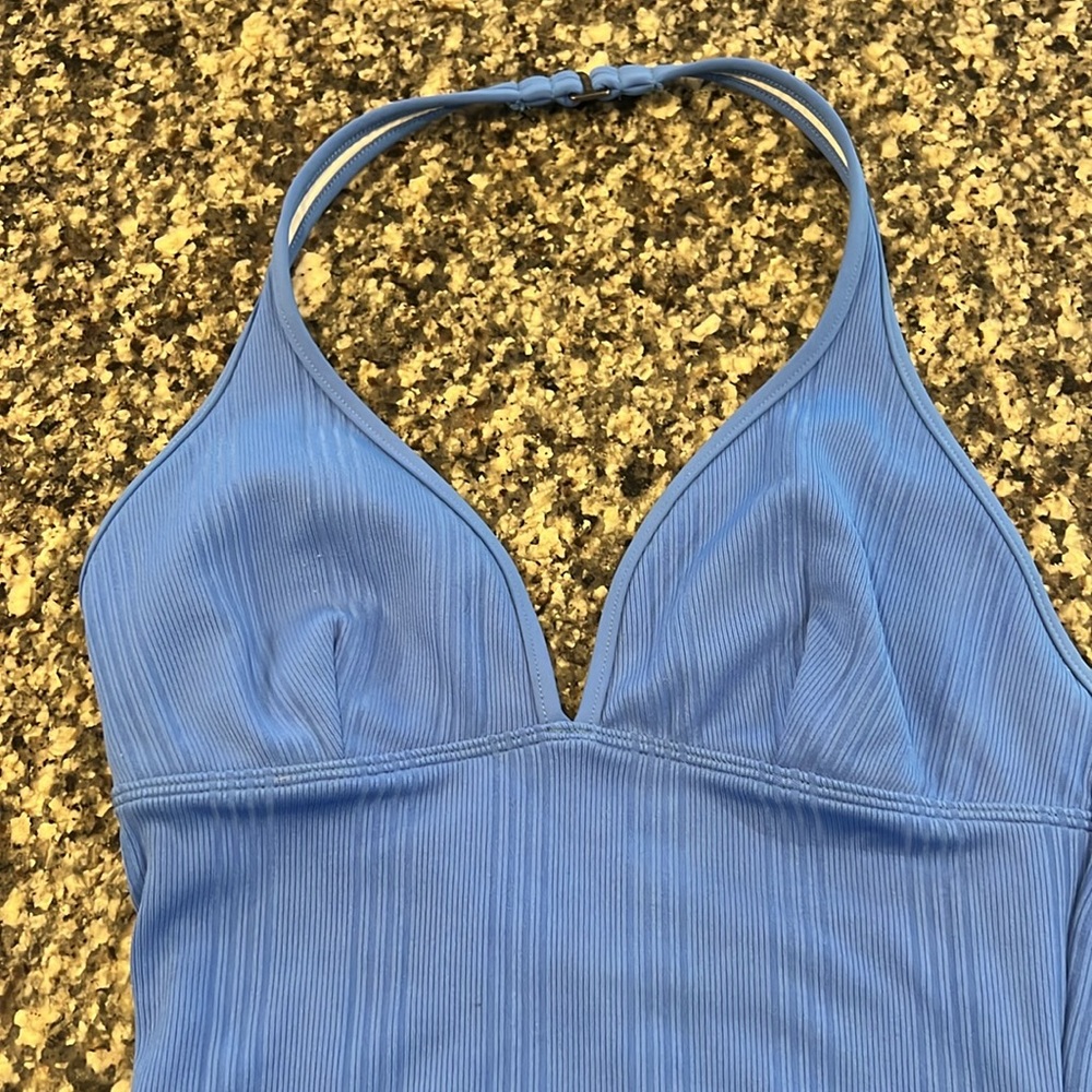 Women’s one piece blue halter swimsuit size 12 brand is Nautica - Picture 2 of 4